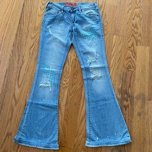 Roxy Flare Jeans With Sequin